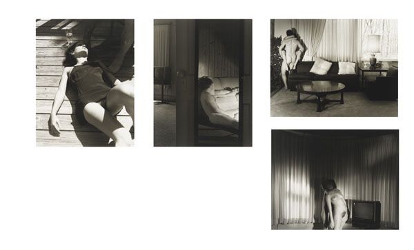 MALERIE MARDER b. 1971 Untitled (Four Works),: MALERIEMARDERb. 1971Untitled (Four Works), 1999Selenium toned black and white photographs mounted onto aluminum.