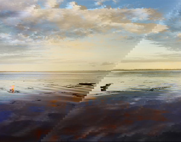 JOEL MEYEROWITZ b. 1936 Bay Skies, Provincetow: JOELMEYEROWITZb. 1936Bay Skies, Provincetown, 1993Color coupler print.9 x 11 ⅜ in. (22.8 x 2