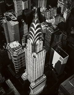 MARILYN BRIDGES b. 1948 Chrysler Building, 19: MARILYNBRIDGESb. 1948Chrysler Building, 1988Gelatin silver print.13 x 10 in. (33 x 25.5 cm).