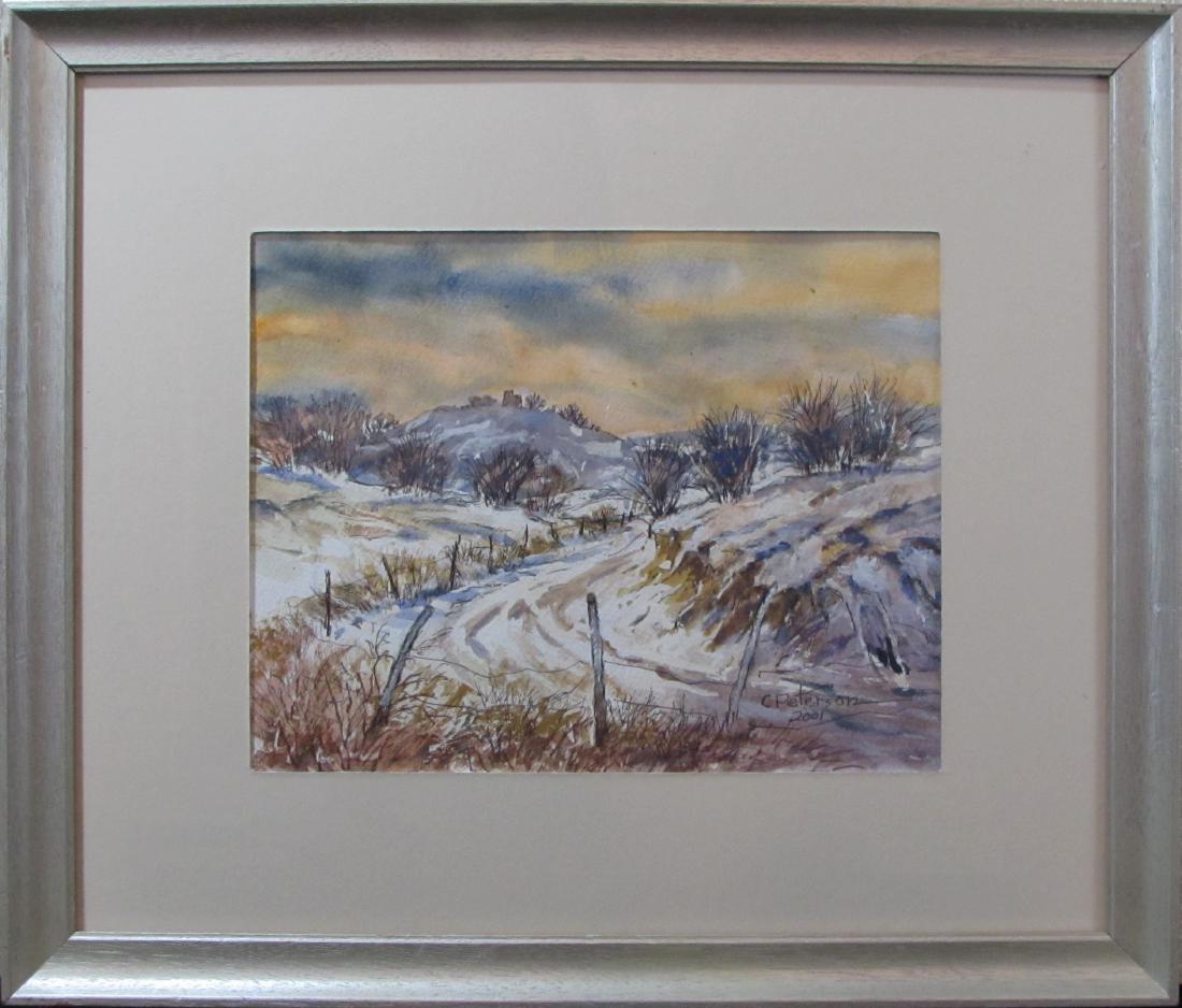 Carl Peterson, watercolor, "Coronado on Smoky Hill" (1 of 3)