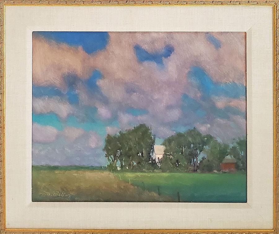 Matson, Todd - oil on board, good condition, 16x20.: "Passing Clouds" signed "Todd Matson" in the lower left and is in good condition and measures 16x20 and dated 1995.