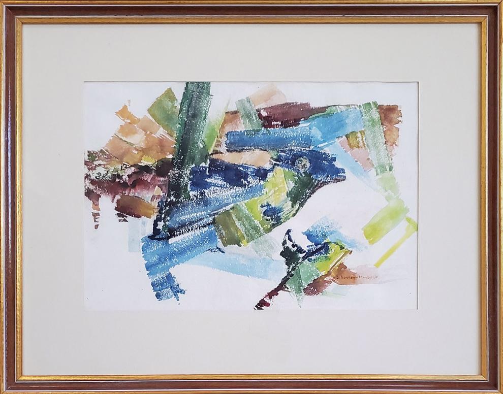 Runbeck, Dolores - watercolor, good condition, 12.75x19 (1 of 2)