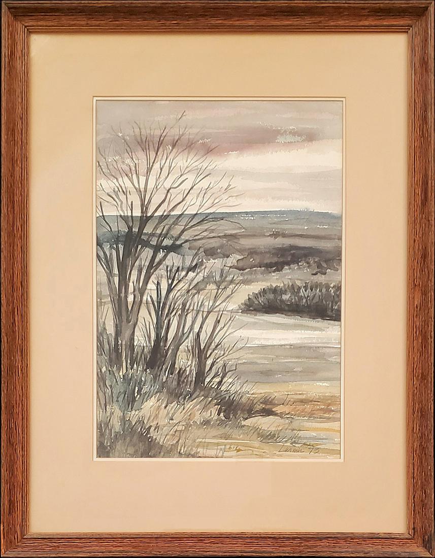 Larmer, Oscar - watercolor, good condition, 19x13 (1 of 4)