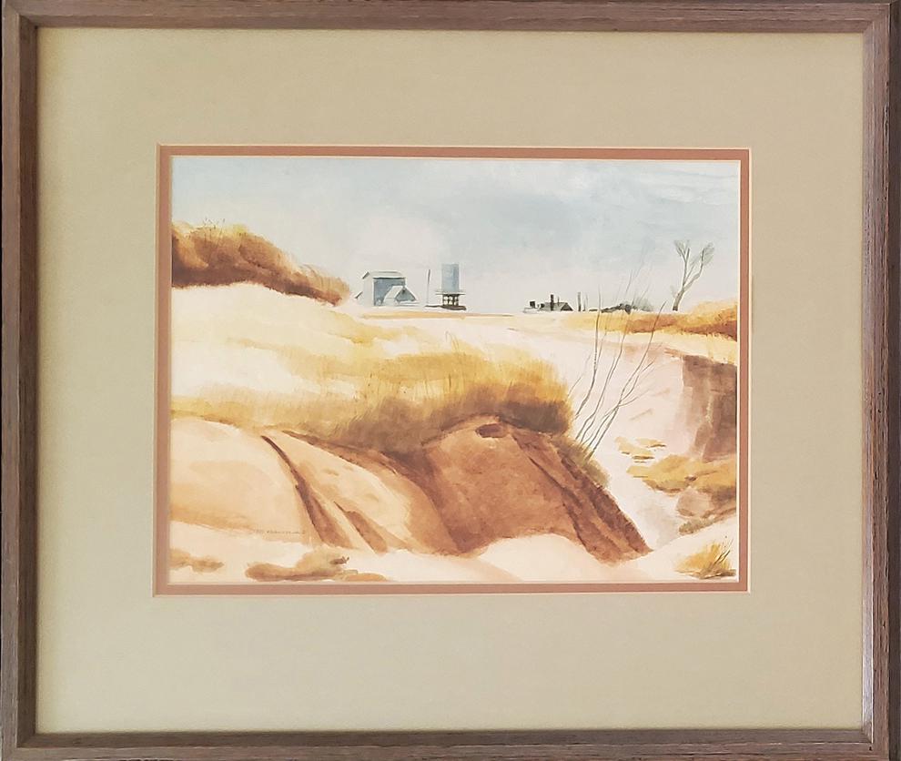 Hawkins, Ted - watercolor, good condition, 10x13.25. (1 of 3)