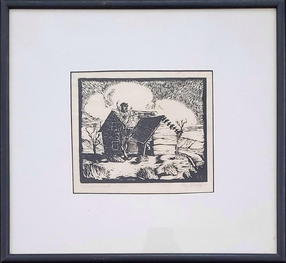 Stapp, Ray - lino-cut, good condition, 5.5x6.75. (1 of 4)