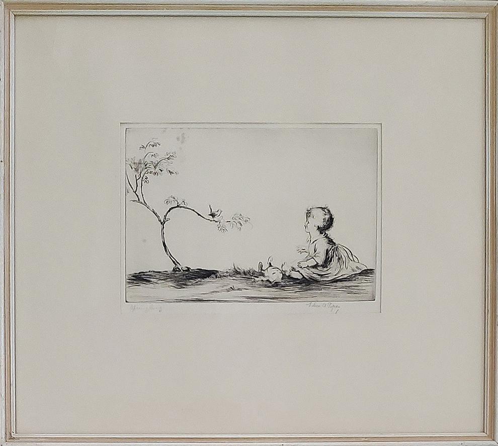 Soper, Eileen Alice - etching, good condition, 6.5x9.5. (1 of 4)