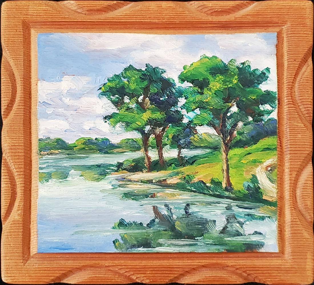 Larson, Signe - oil, good condition 4.25x4.75 (1 of 2)