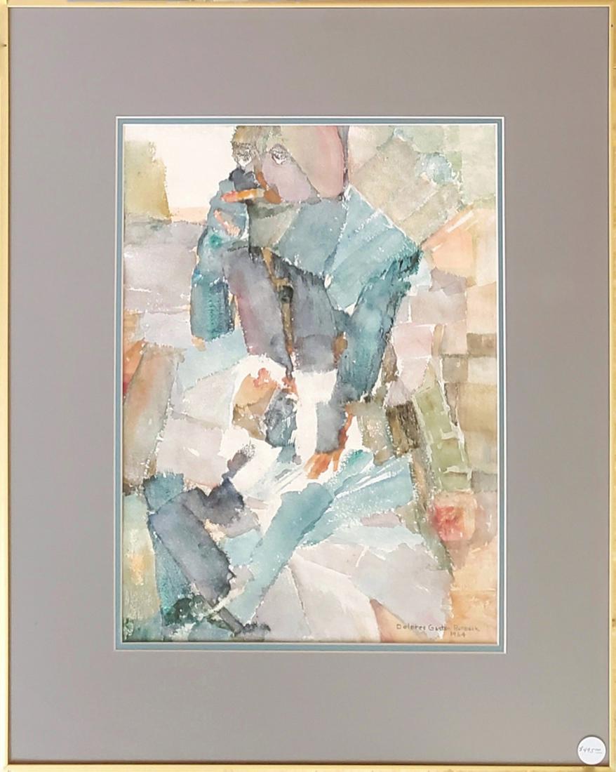 Runbeck, Dolores - watercolor, good condition, (1 of 4)