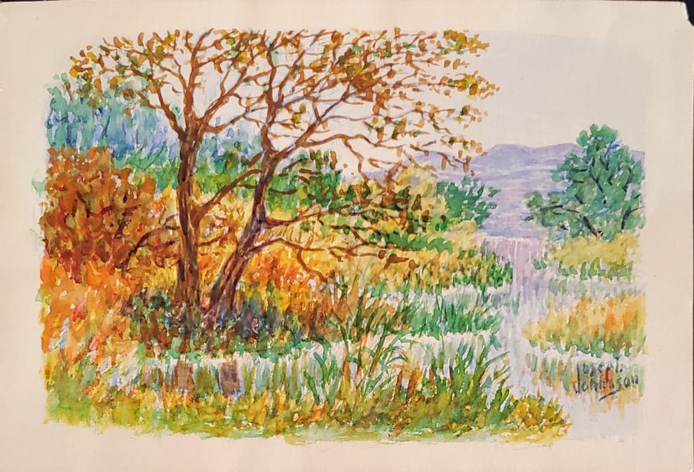 Johnson, Joseph - watercolor, good condition, no (1 of 2)