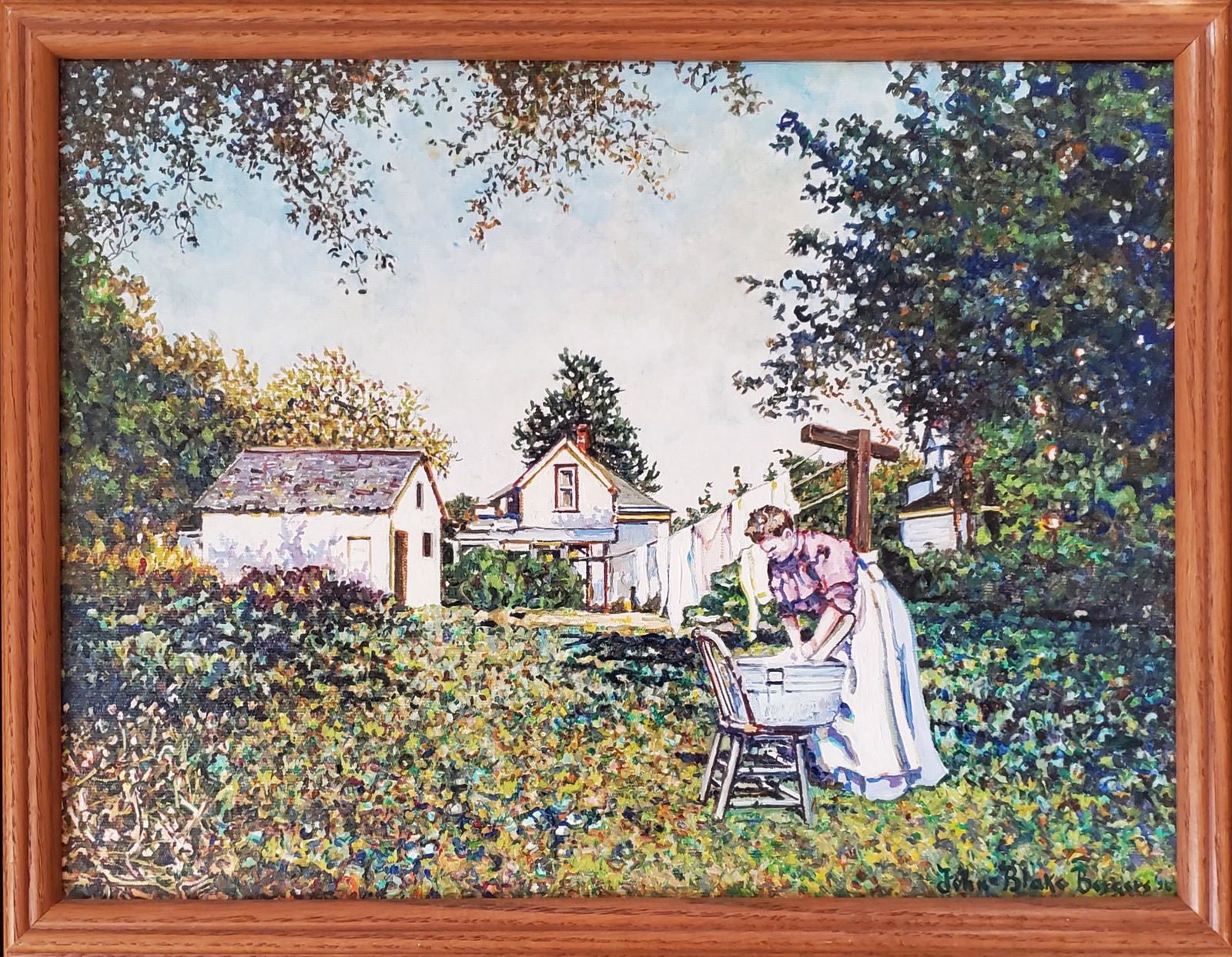 Bergers, John Blake - oil, good condition, 12x16 (1 of 4)