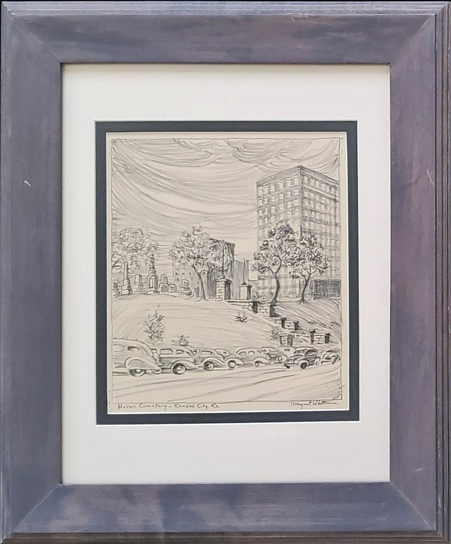 Whittemore, Margaret - graphite drawing, good condition (1 of 5)