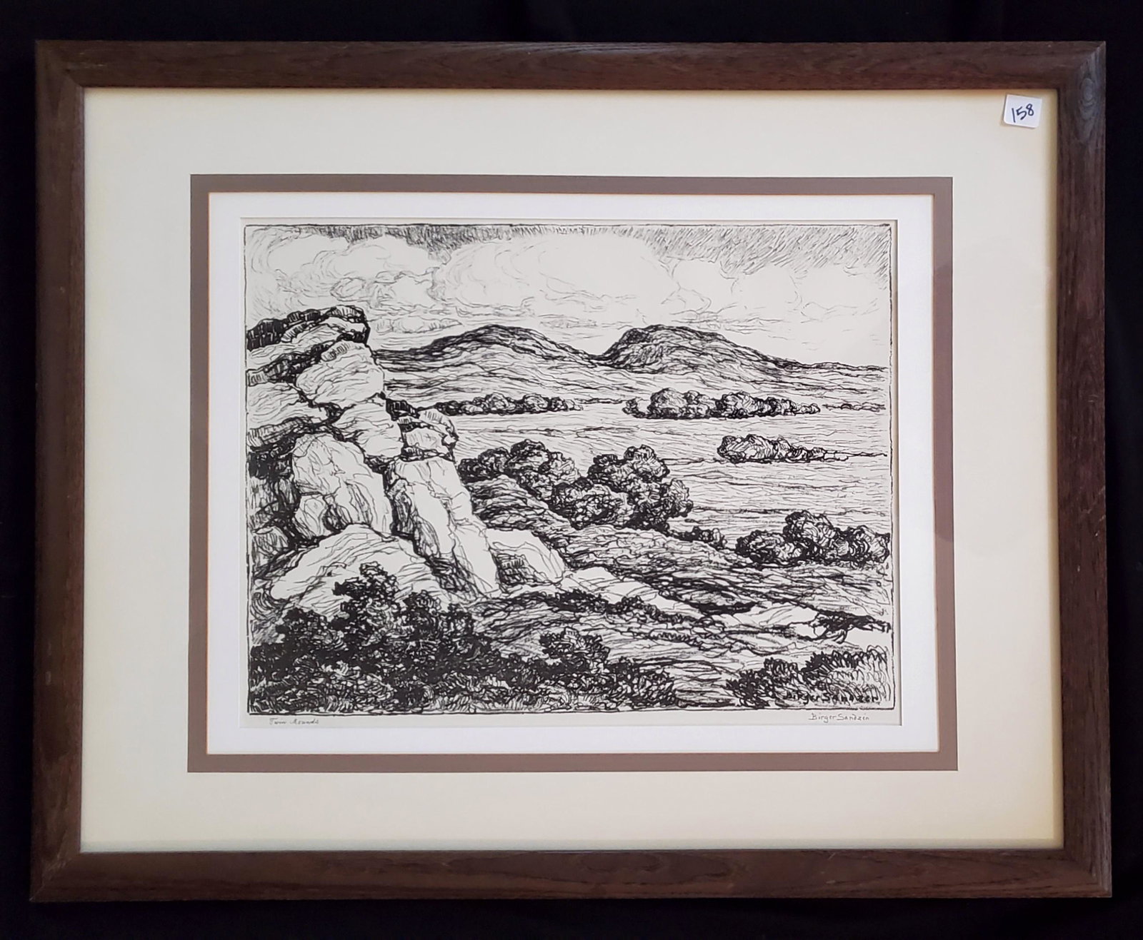 SandzÃ©n, Birger - lithograph, good condition 14x18 (1 of 4)