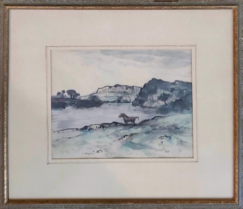 Horse by river -  Rogers, Charles B. (1 of 4)