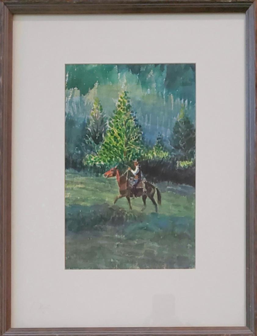 Horse and rider -  Yazzie, Gary (1 of 4)