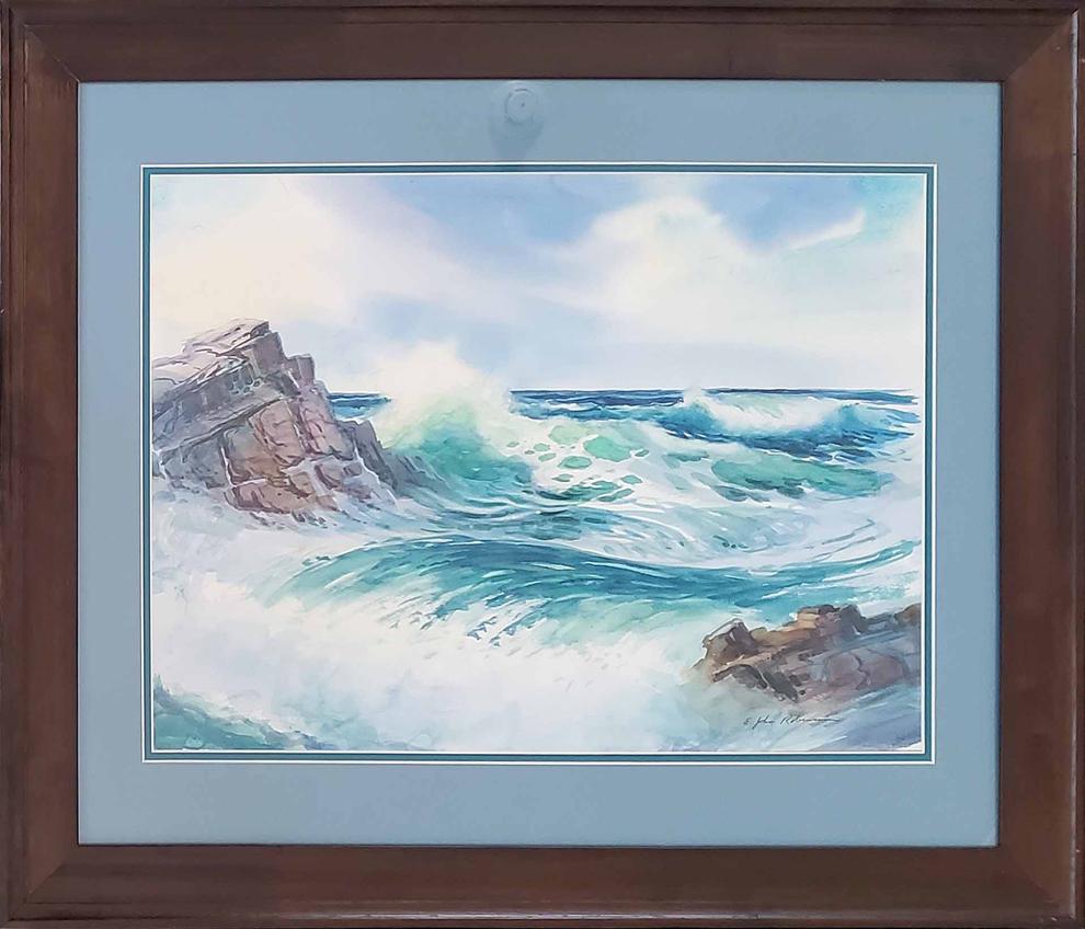 E. John Robinson, watercolor, (1 of 3)
