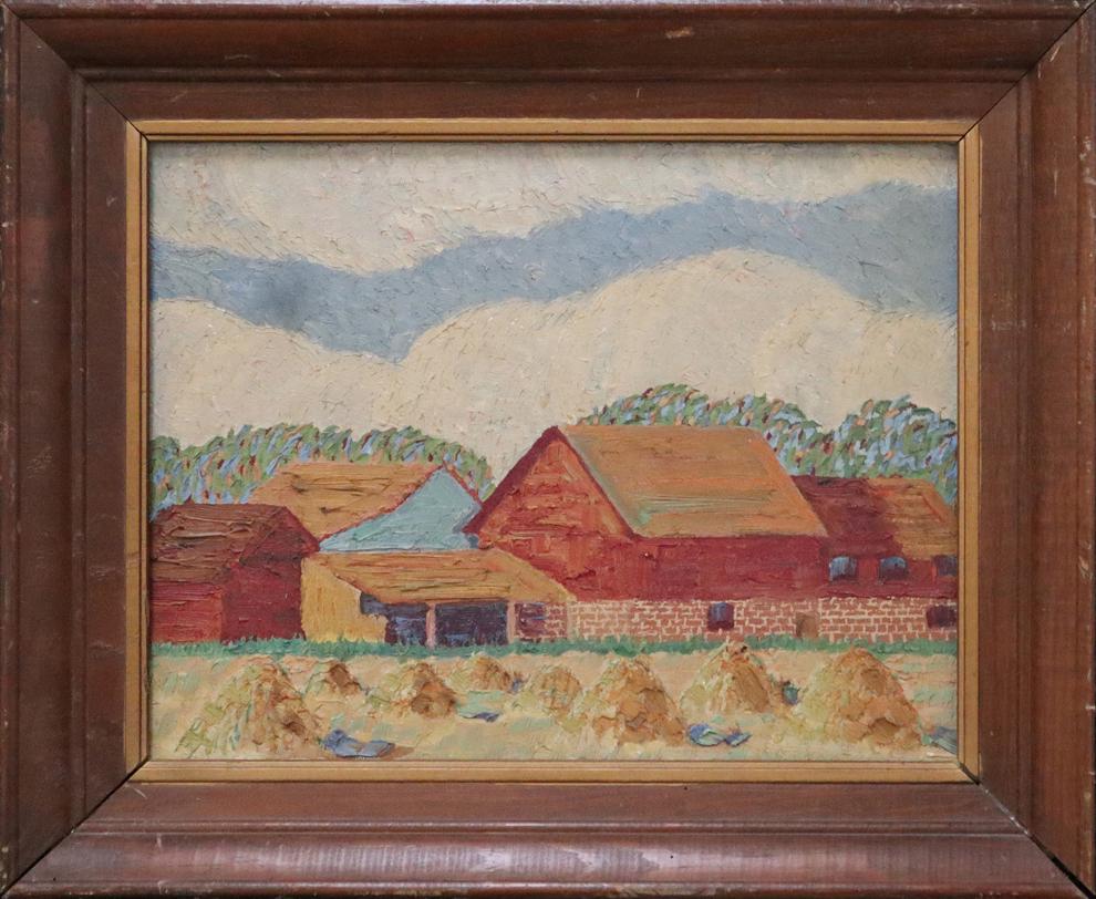 Anton Pearson, oil on board, (1 of 2)