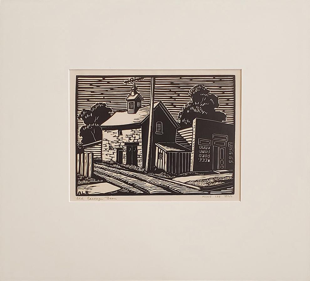 Annie Lee Ross, linocut, (1 of 4)