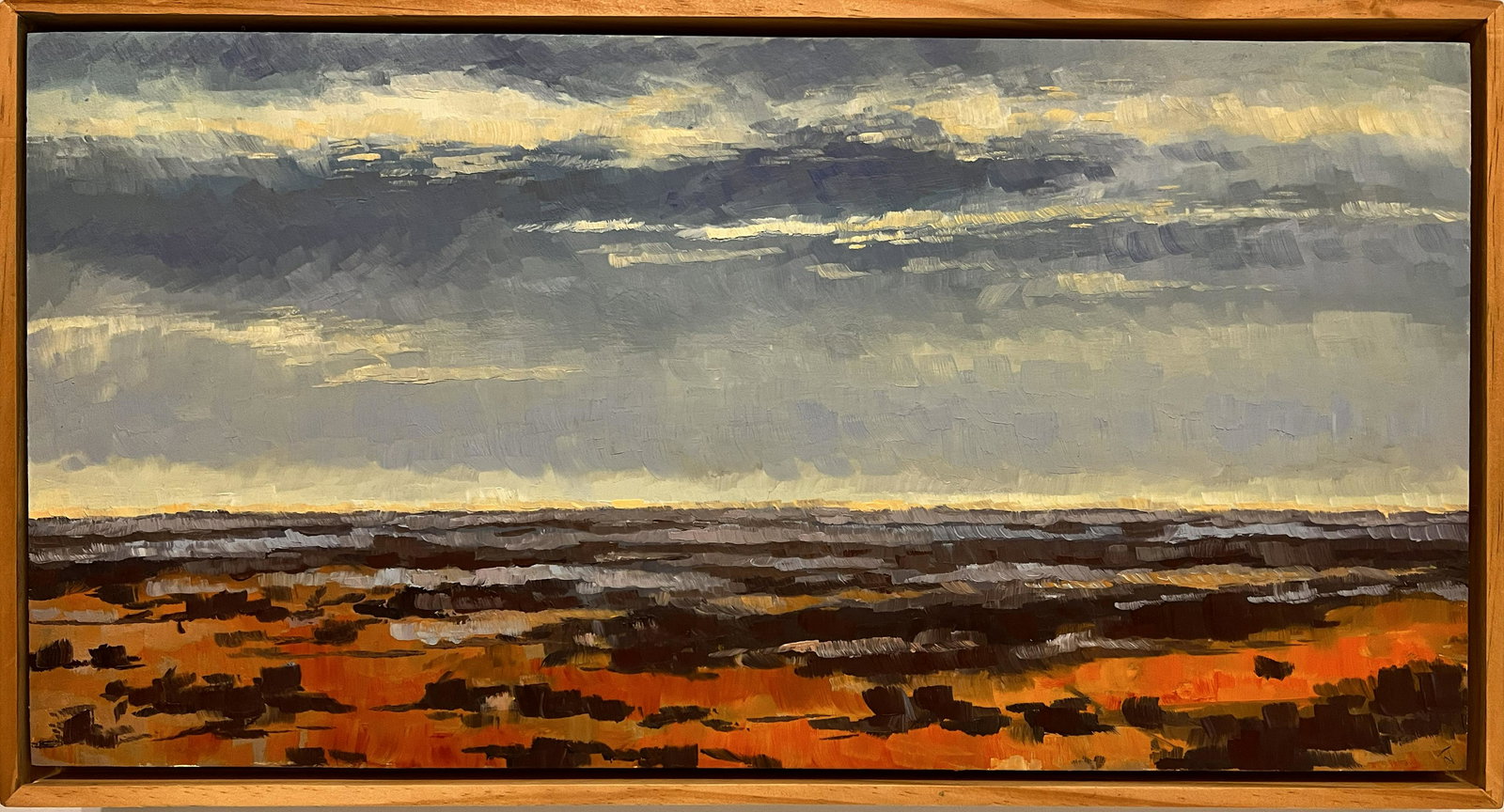 Thibodeau, Nicole, "View from Coronado Heights" 2017 oil on board (1 of 3)