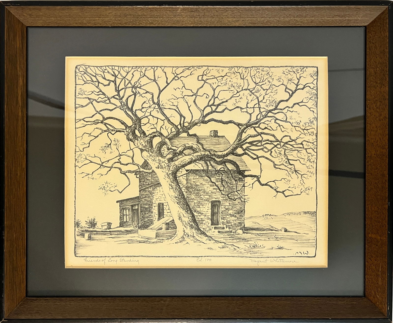 Whittemore, Margaret (1897-1983) lithograph, "Friends of Long Standing" (1 of 6)