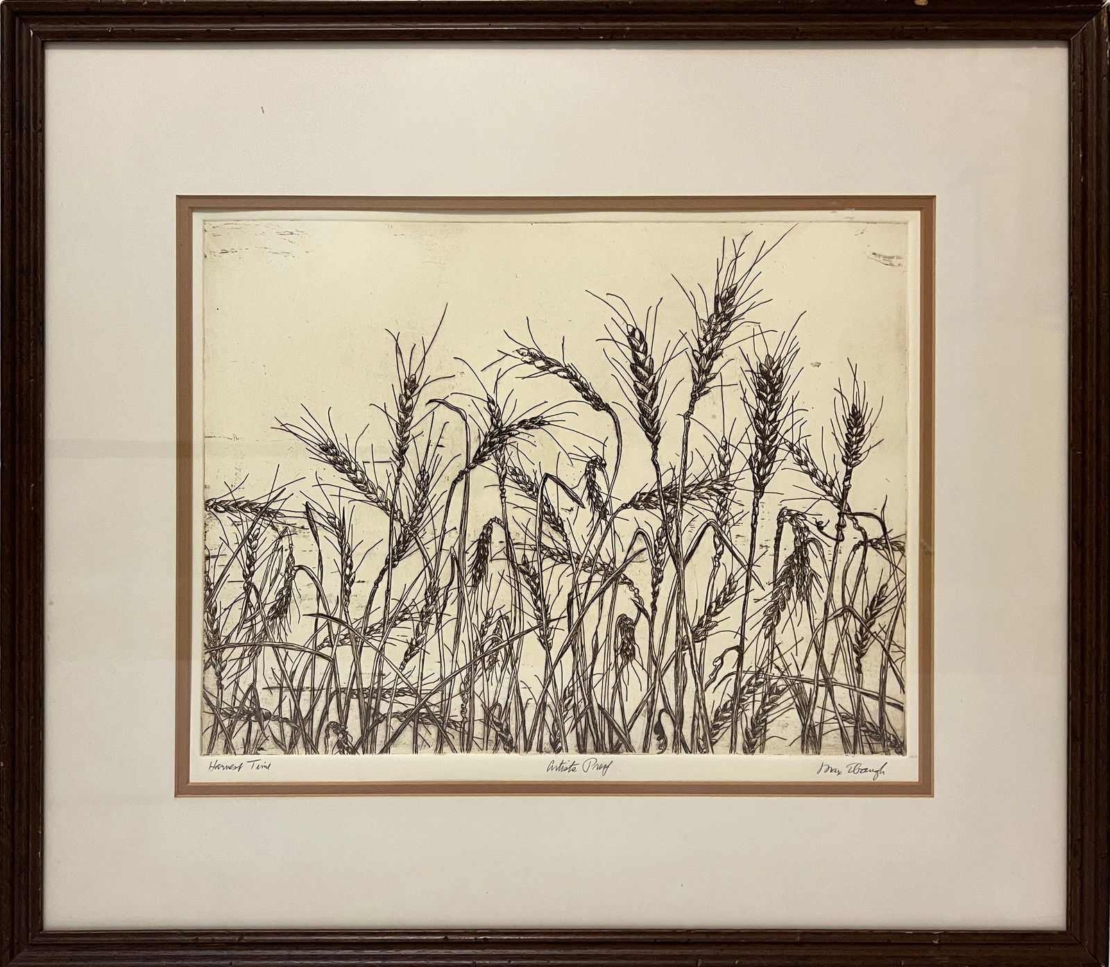 Ebaugh, Max "Harvest Time" etching (1 of 6)