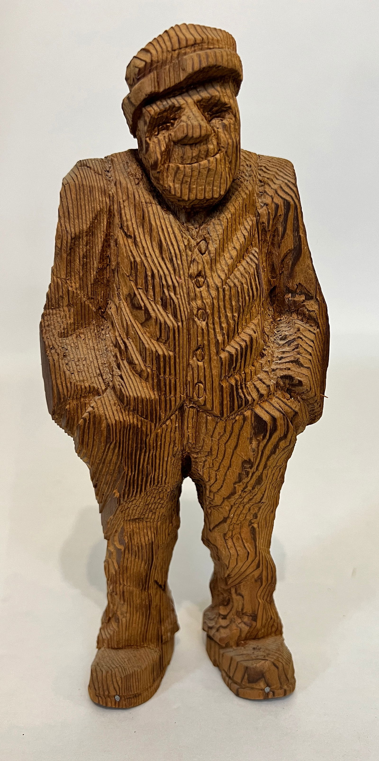 Pearson, Anton (1892-1967) old man wood carving (1 of 7)