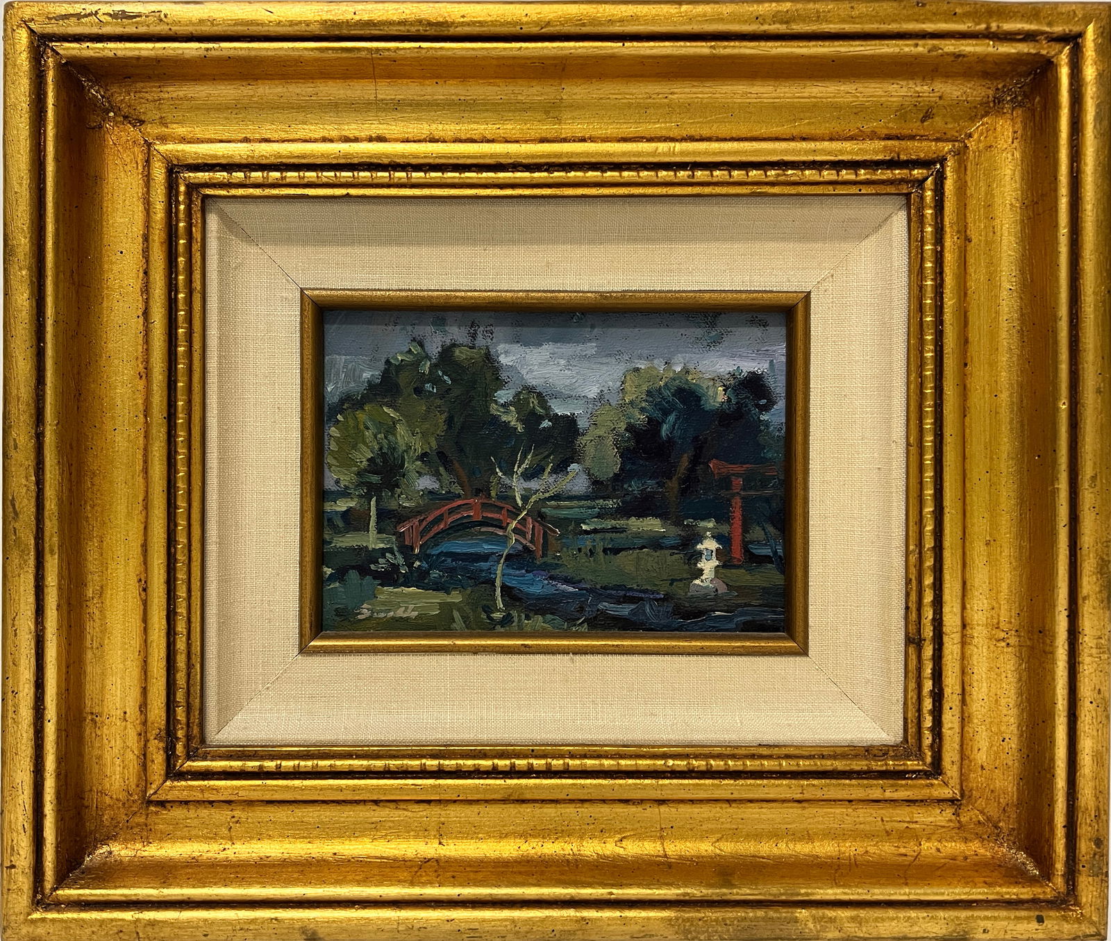 Smith, Robert Bolton, "Spring at Lakeside" acrylic on canvas (1 of 4)