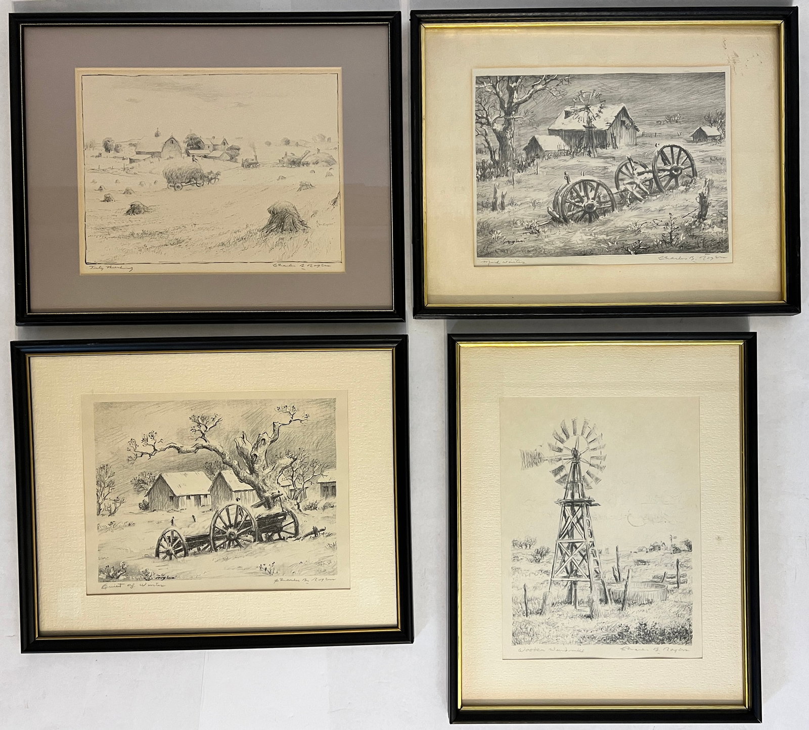 Rogers, Charles (1911-1987) set of 4 lithographs (1 of 19)