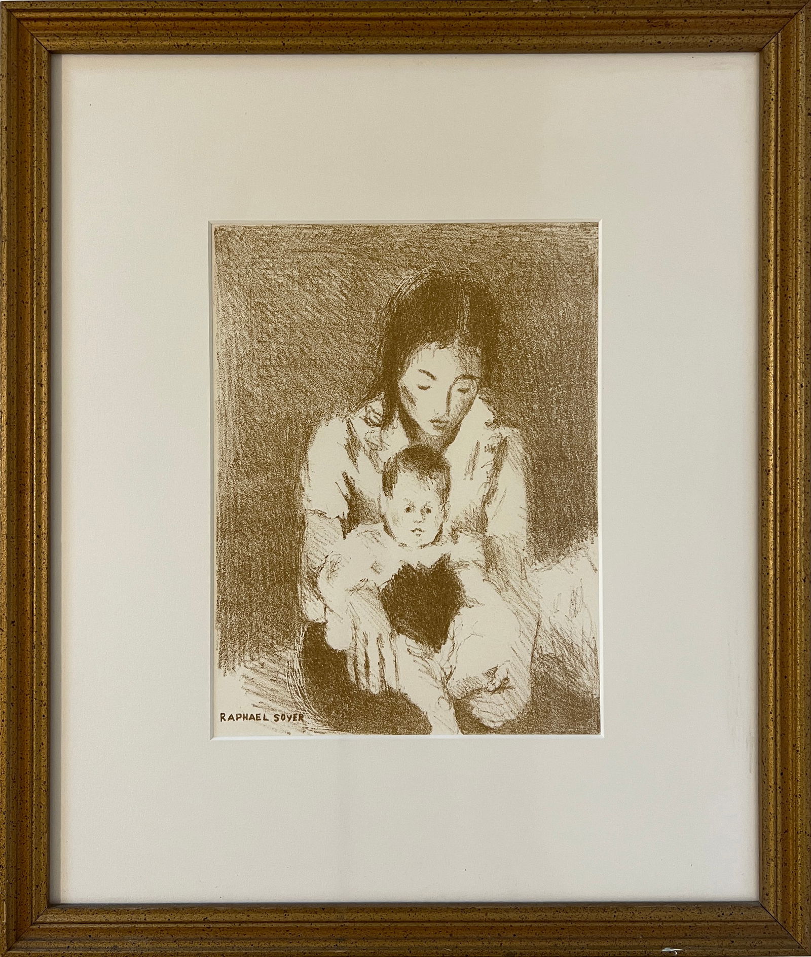 Soyer, Raphael (1899-1997) untitled Woman & child, lithograph (1 of 4)