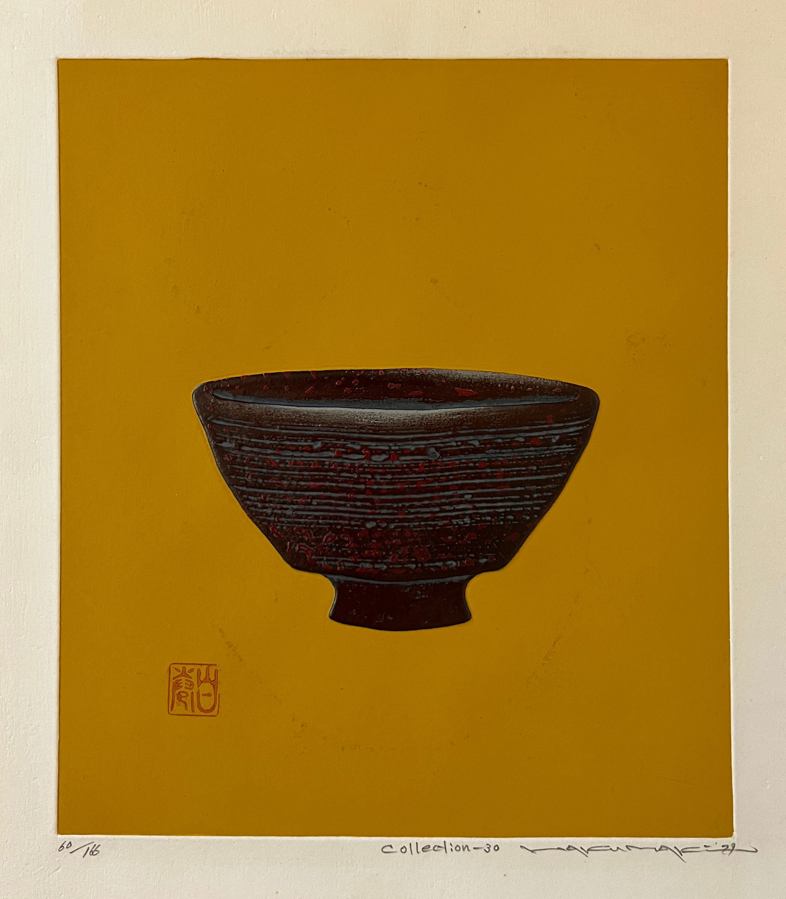 Maki, Haku (1924-2000) "Collection-30, 1979 woodcut