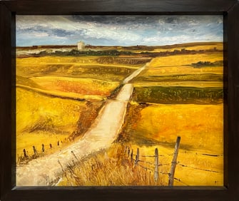 Thibodeau, Nicole, "Back Way Home" 2015 oil on board