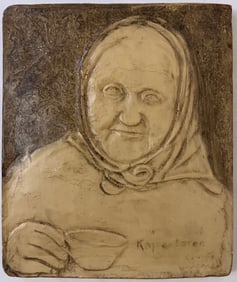 Pearson, Anton (1892-1967) "Kaffe-taren", plasters