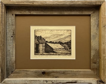 Lucioni, Luigi (1900-1988) "Vermont Survival" 1959 untitled etching