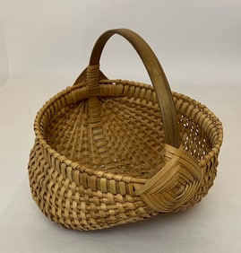 Kahler, Caroline, untitled basket, 1986 basket weaving, good codition