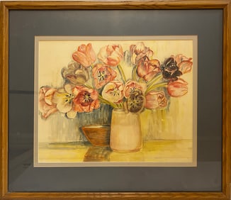 Runbeck, Lucille (1898-1973) untitled tulips, watercolor
