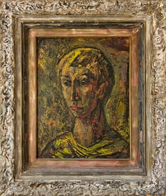 Raymer, Lester (1907-1991) untitled boy's heads, early oil on board