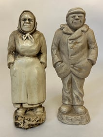 Pearson, Anton (1892-1967) Old man and woman, plasters