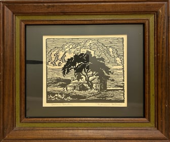 Gaston (Runbeck), Dolores (1898-1994) "Pioneer Store" linoleum block