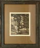 Lucioni, Luigi (1900-1988) "Trees and Shadows"1957 etching
