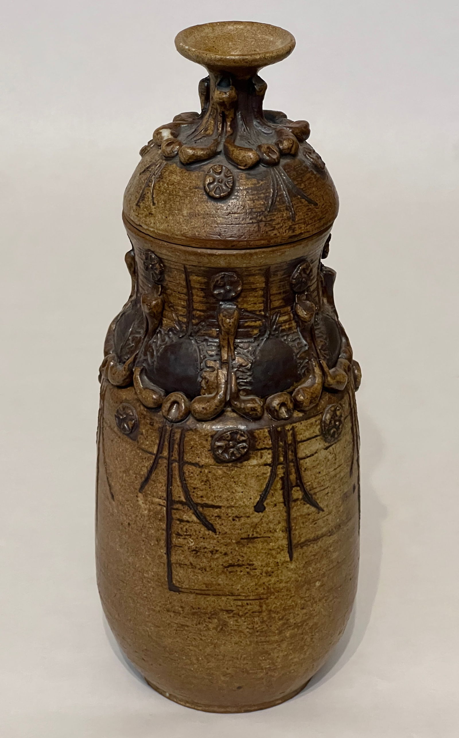 Schyler, Michael, 1979 untitled lidded jar, stoneware (1 of 10)