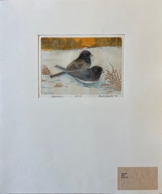 Bebb, Maurice (1891-1986) Juncos, 1974, 3-plate color aquatint and soft ground etching