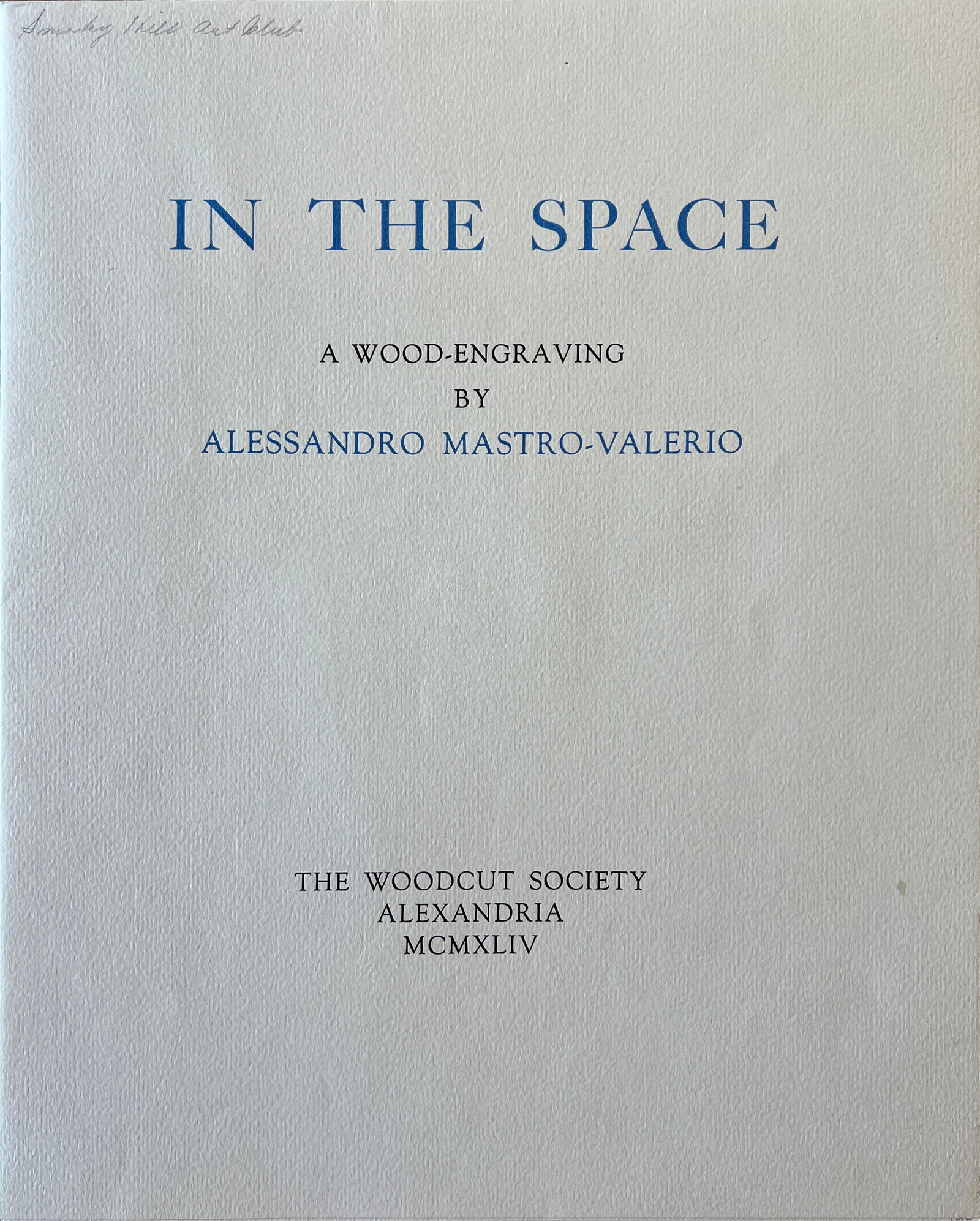 Mastro-Valerio, Alessandro (1887-1953) In the Space, 1944 wood engraving (1 of 9)