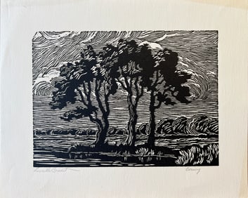 Condit, Lucille (1907-1984) Evening, block print,