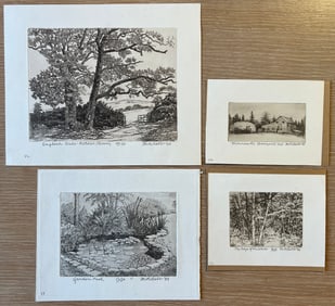 Bebb, Maurice (1891-1986) set of 4 aquatints on paper