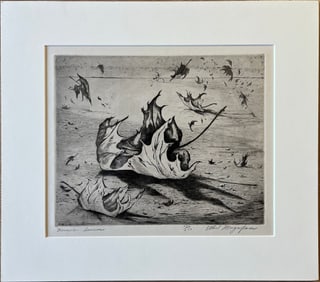 Magafan, Ethel (1916-1973) November Leaves, etching