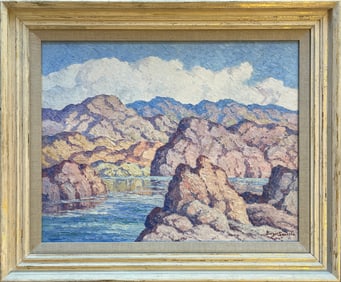 Sandzen, Birger (1871-1954) Lake Meade. Nevada. No 2, 1950 oil on board