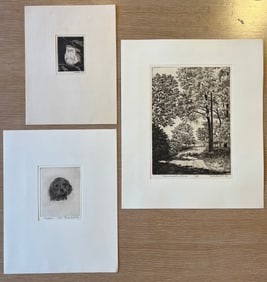 Bebb, Maurice (1891-1986) set of 3 etchings