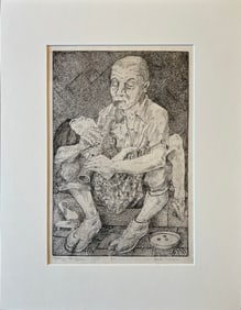 Turner, Janet (1914-1988) Tokyo Begger, ca 1955 etching