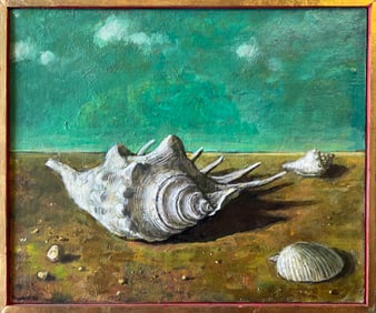 Raymer, Lester (1907-1991) Untitled sea shells, 1972 oil on board