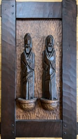 Livingston, Mike, Saints (1), wood carving
