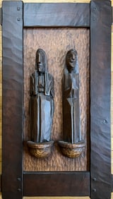 Livingston, Mike, Saints (3), wood carving